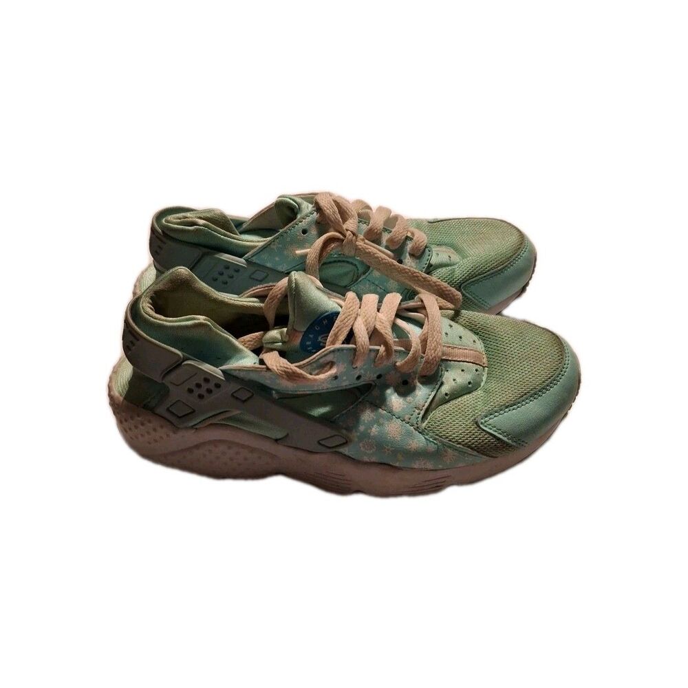 Nike huaraches teal blue athletic youth size 6Y AV5104 - 300